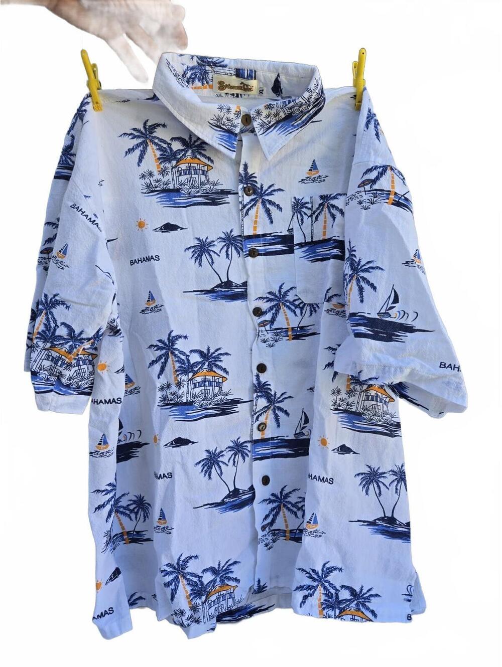 Star of Hawaii Bahamas Themed Hawaiian Shirt XL